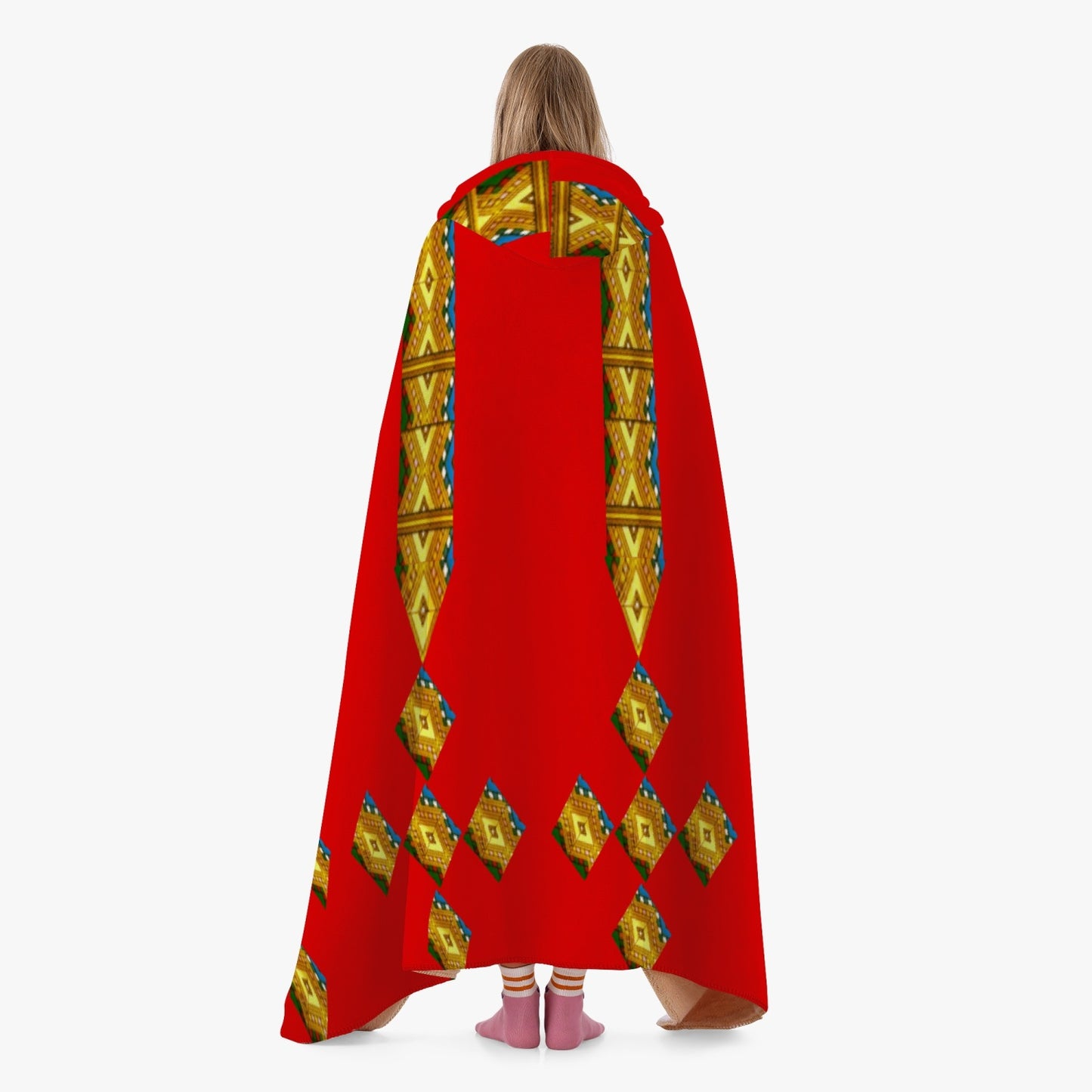 320. Casual Dual-Sided Stitched Hoodie Blanket