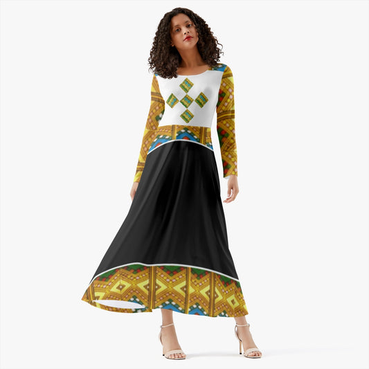 289. Women's Long-Sleeve One-piece Dress
