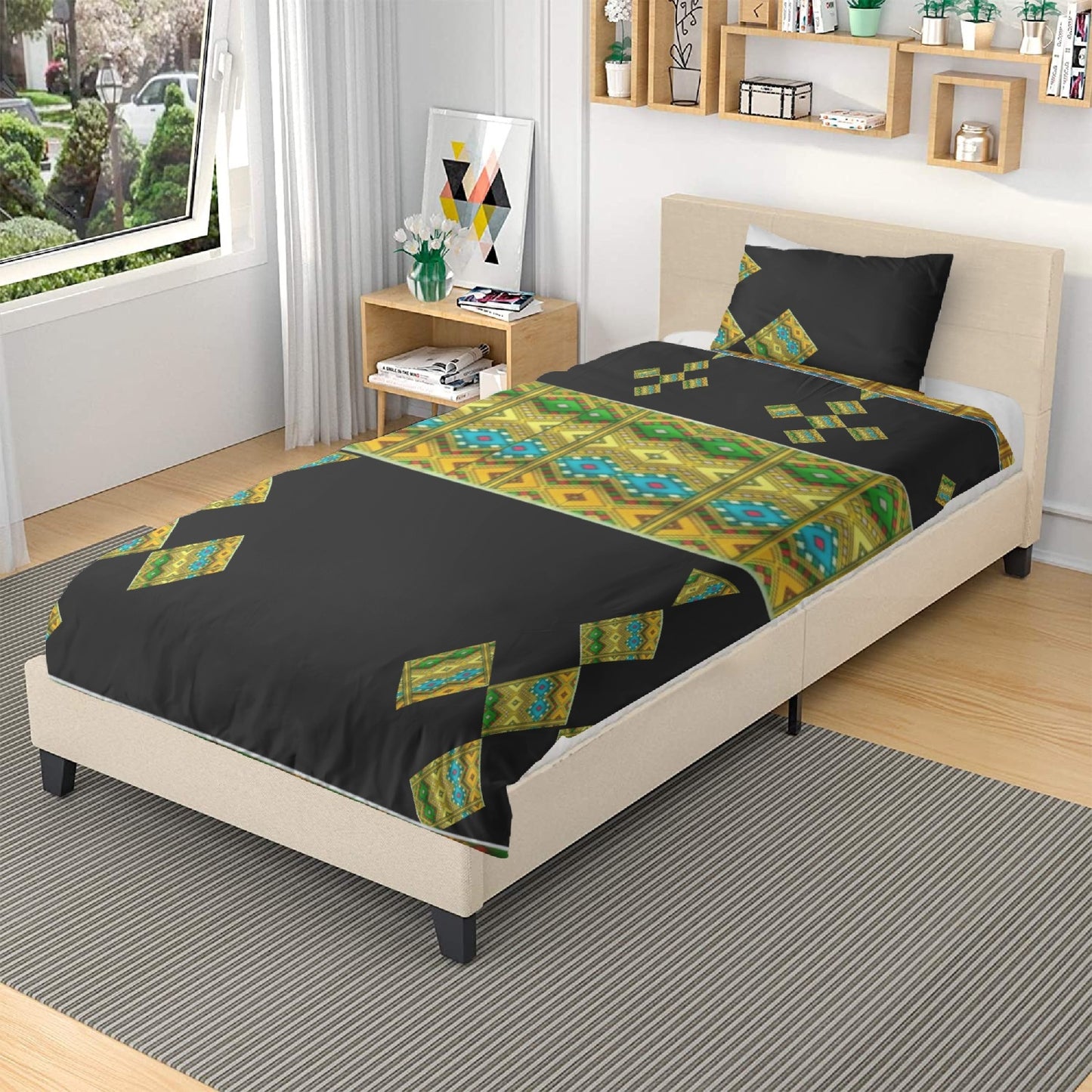 291. 3in1 Polyester Bedding Set