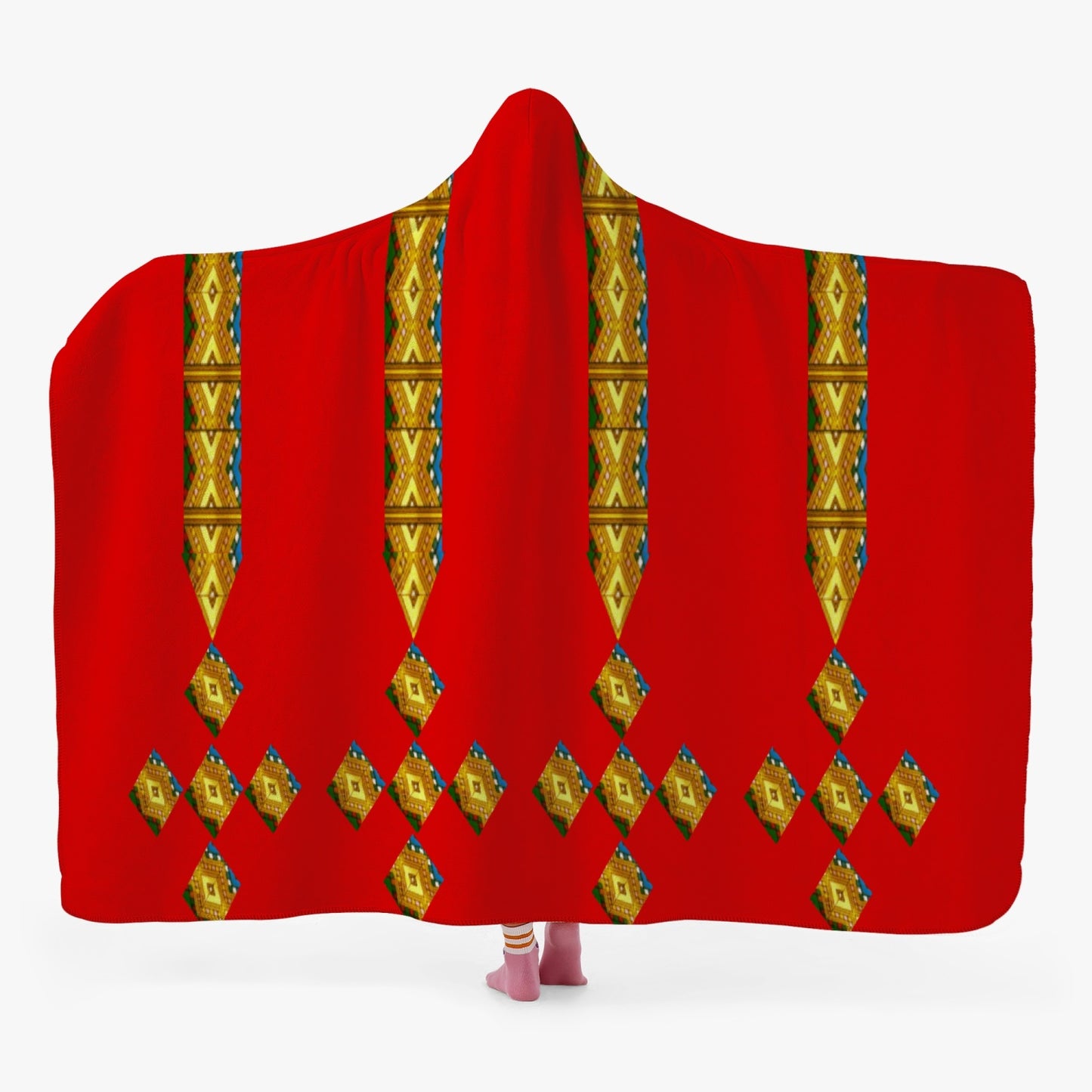320. Casual Dual-Sided Stitched Hoodie Blanket