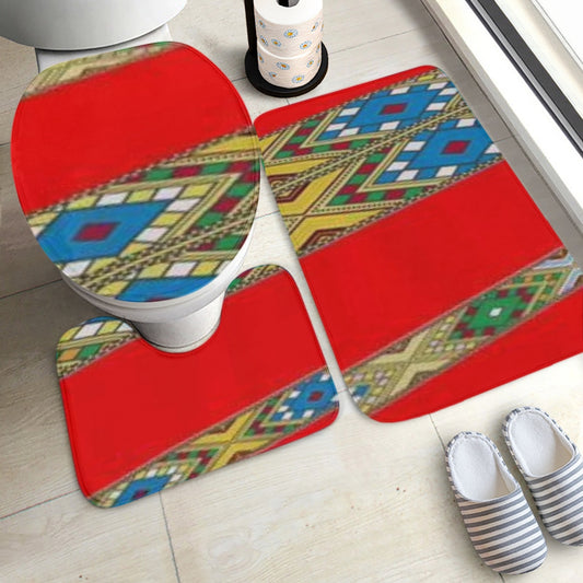 778. 3 Pcs Toilet Rug Set