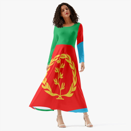 289. Women's Long-Sleeve One-piece Dress