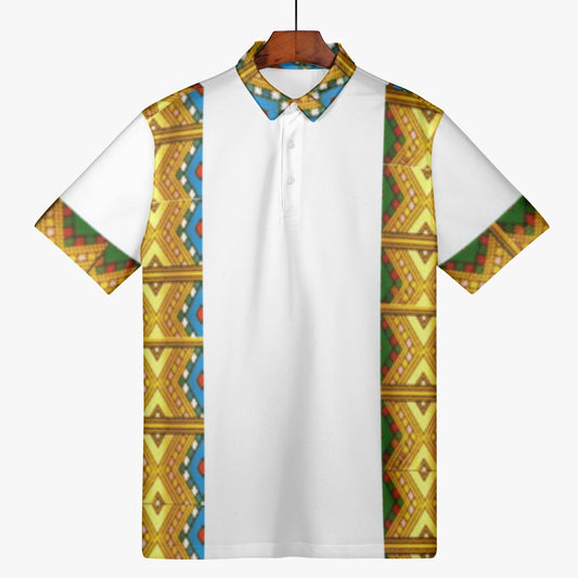 225. Handmade AOP Men Polo Shirt